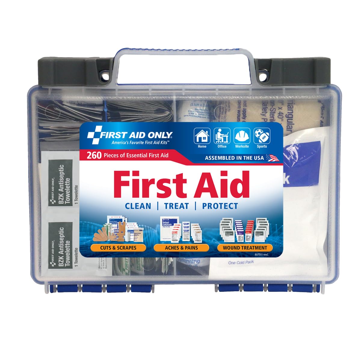 First Aid Only 91248 OSHA-Compliant First Aid Kit, All-Purpose - Product Imagery