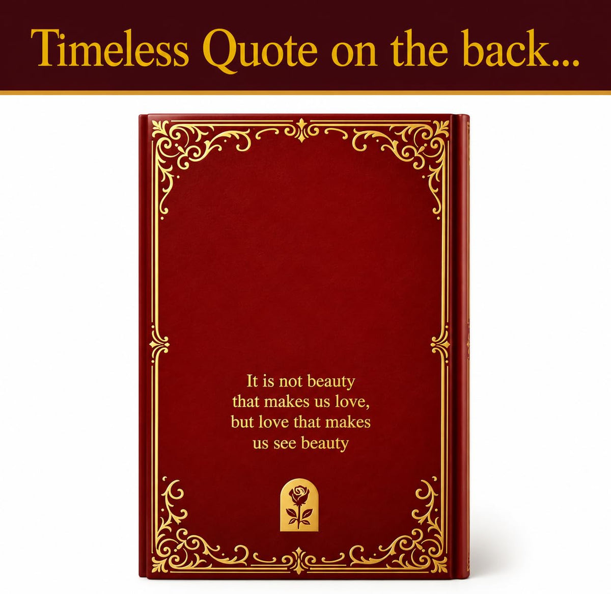 ASVP Shop Beauty and the Beast Inspired Book-Shaped Ceramic Vase – Decorative Floral Vase for Home & Bookshelf Décor, Un