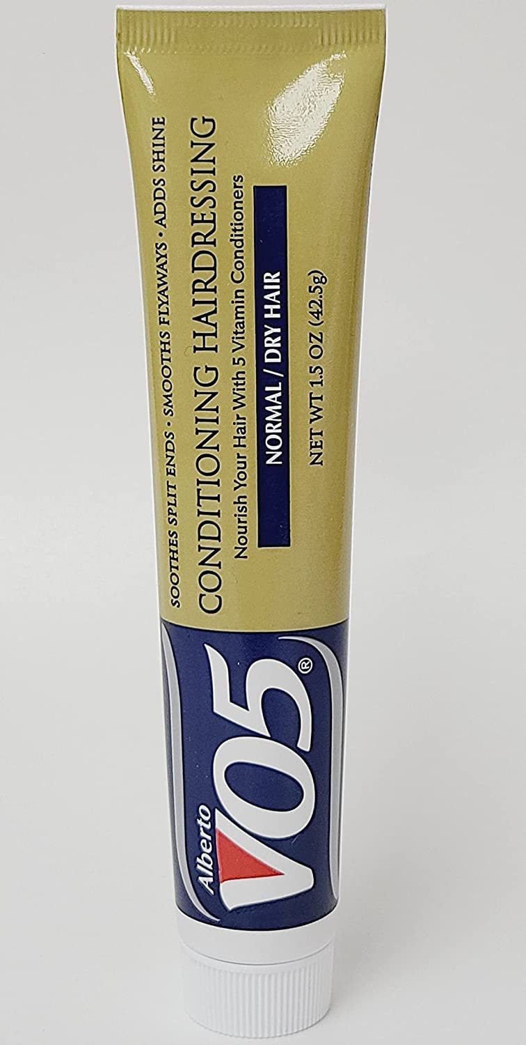 Alberto VO5 Conditioning Hairdressing - Normal to Dry Hair - Hair Conditioner Smooths Frizz and Enhances Color Vibrancy - 1.5 oz - Pack of 4