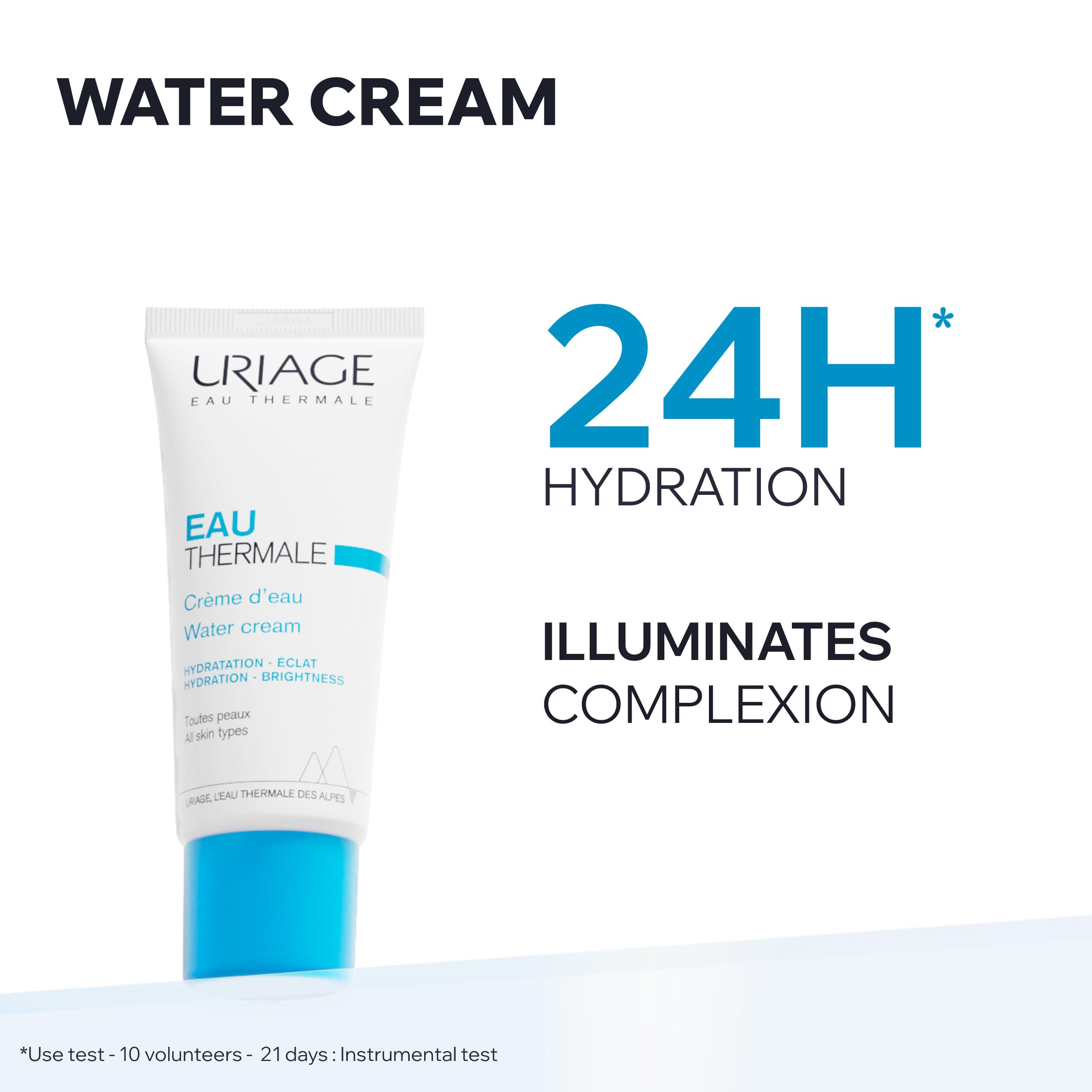 Uriage Eau Thermale Water Cream, Face Moisturizer With Hyaluronic Acid