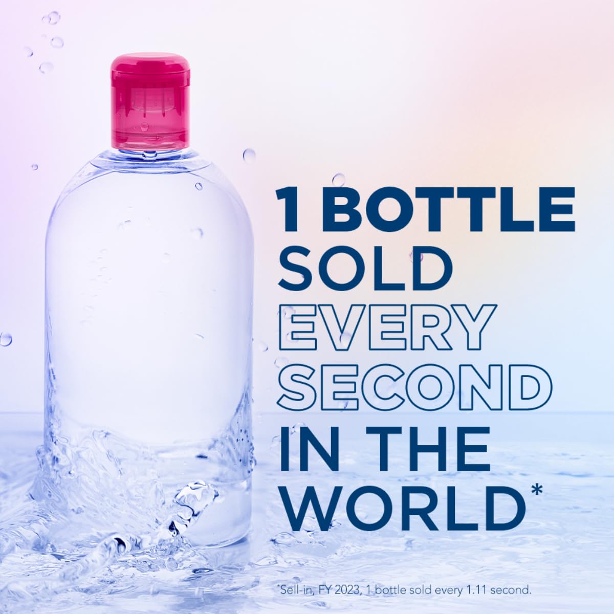 Bioderma Sensibio H2O Micellar Water makeup remover and cleanser for sensitive skin, showing a clear bottle with blue cap