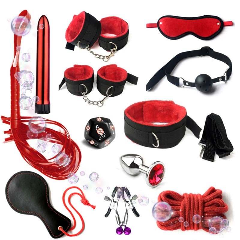 Red 12 Piece Adjustable Sports Nylon Outdoor Fitness Combination Set, Accessories Combination, Original Gift - D2