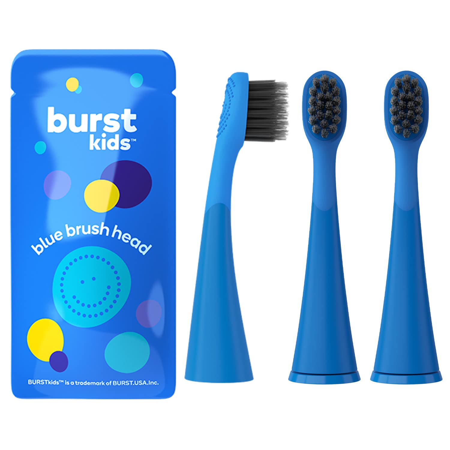 BURST Genuine Replacement Heads for Kids Electric Toothbrush - Product Imagery