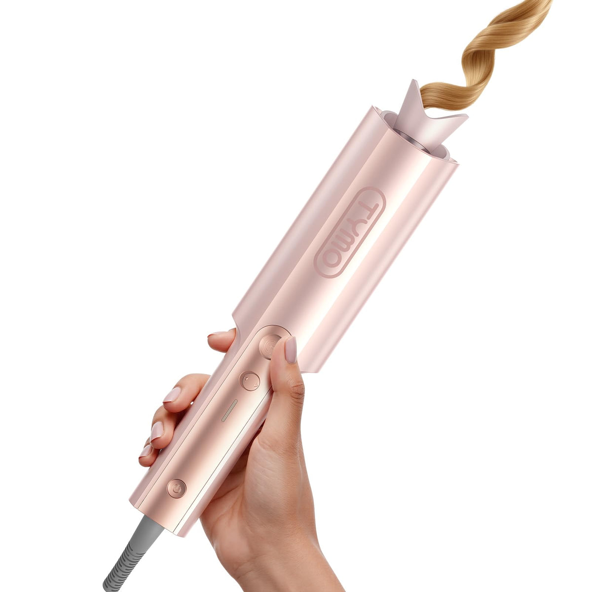 TYMO CurlPro Plus Automatic Rotating Curling Iron - Upgraded Long Barrel Curling Wand for Long Hair, Ceramic Hair Curler