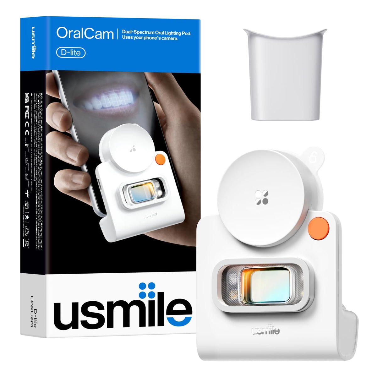 usmile D-lite OralCam Oral Camera for Home, 90-Day Battery – product photo (Intraoral Cameras)