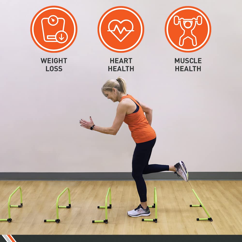 Body Sport Adjustable Athletic Speed Training Hurdles, Jumping & Speed Training Fitness Equipment, Hurdles for Track & F
