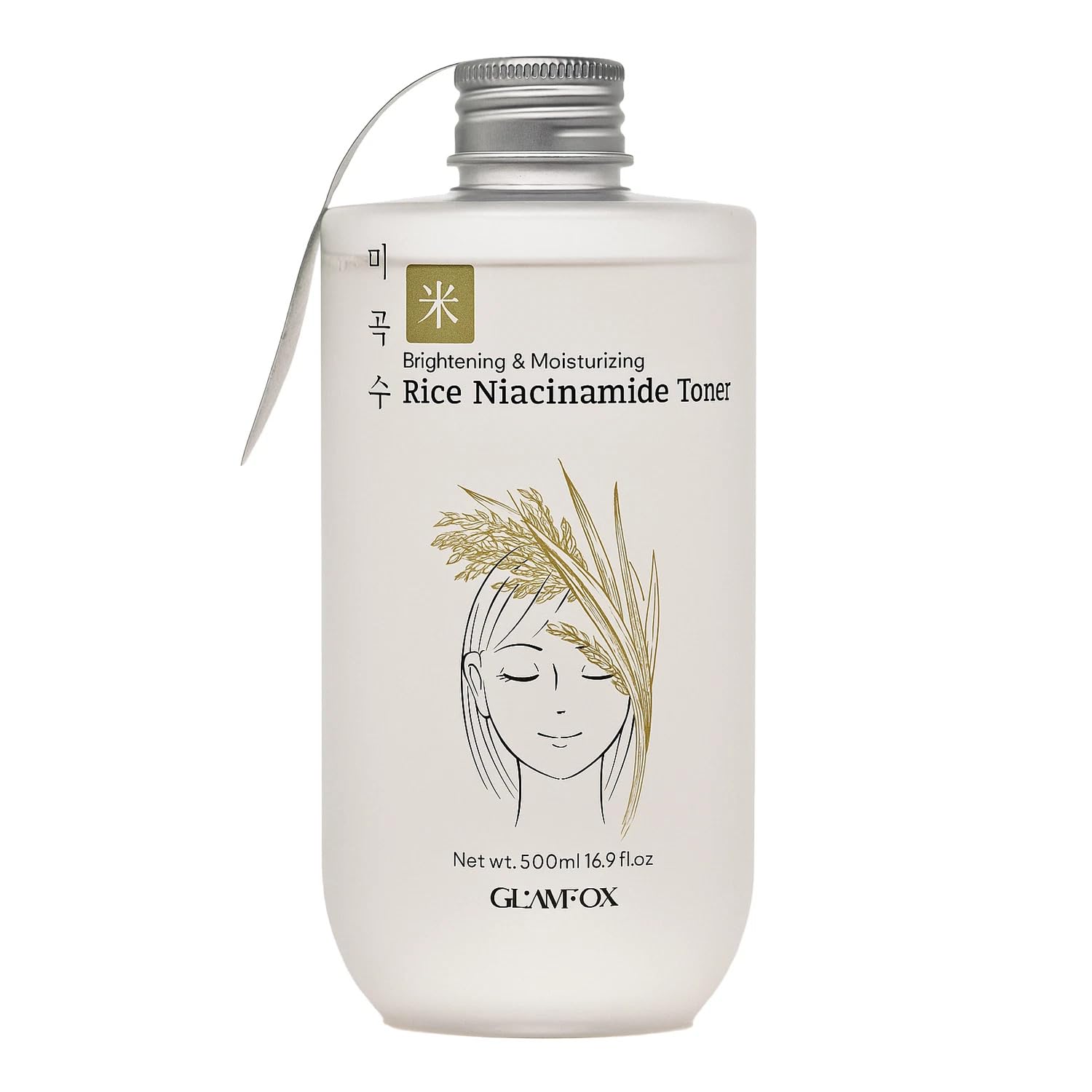 Rice Niacinamide Toner, Korean Rice Extract, Brightening & - Product Imagery