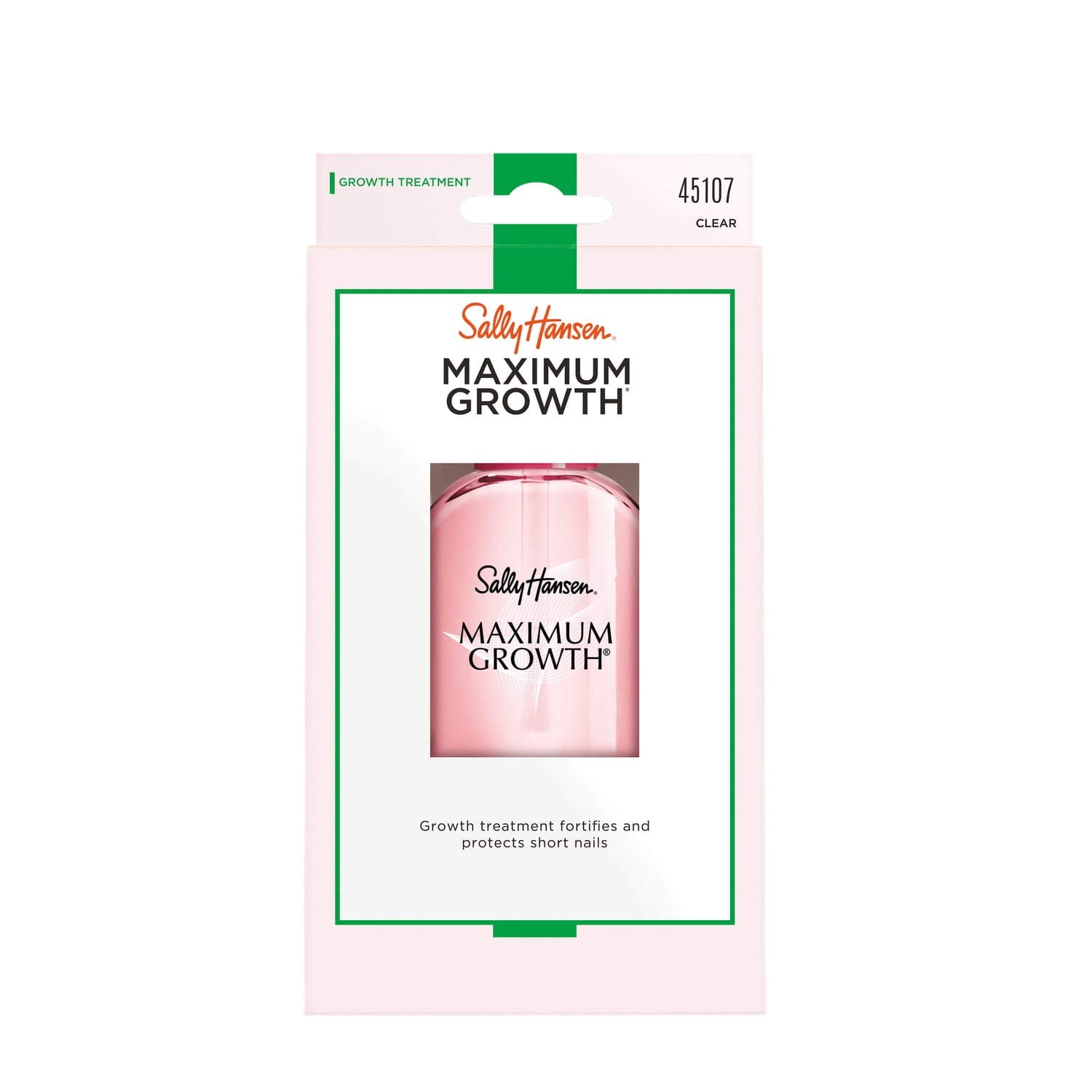 Sally Hansen Nail Treatment Maximum Growth® Nail Strengthener | Base Coat & Nail Protectant | Triple Protein & Silk Formula for Strong, Healthy Nails