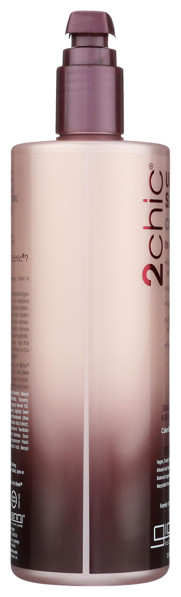 GIOVANNI 2chic Ultra-Sleek Conditioner, Anti-Frizz Formula, Coconut, 24 oz