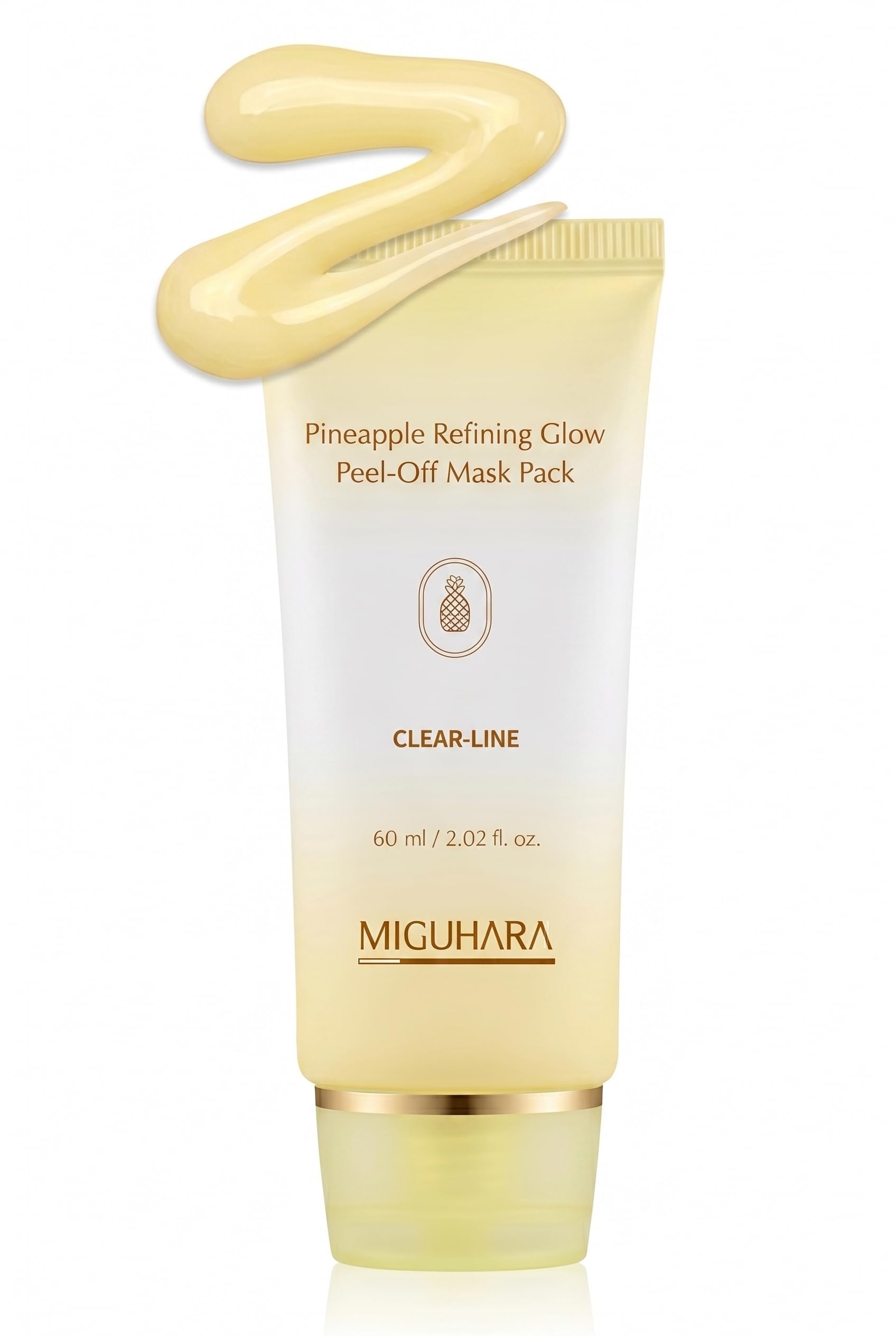 MIGUHARA Pineapple Refining Glow Peel-Off Mask Pack, Facial Mask - Product Imagery