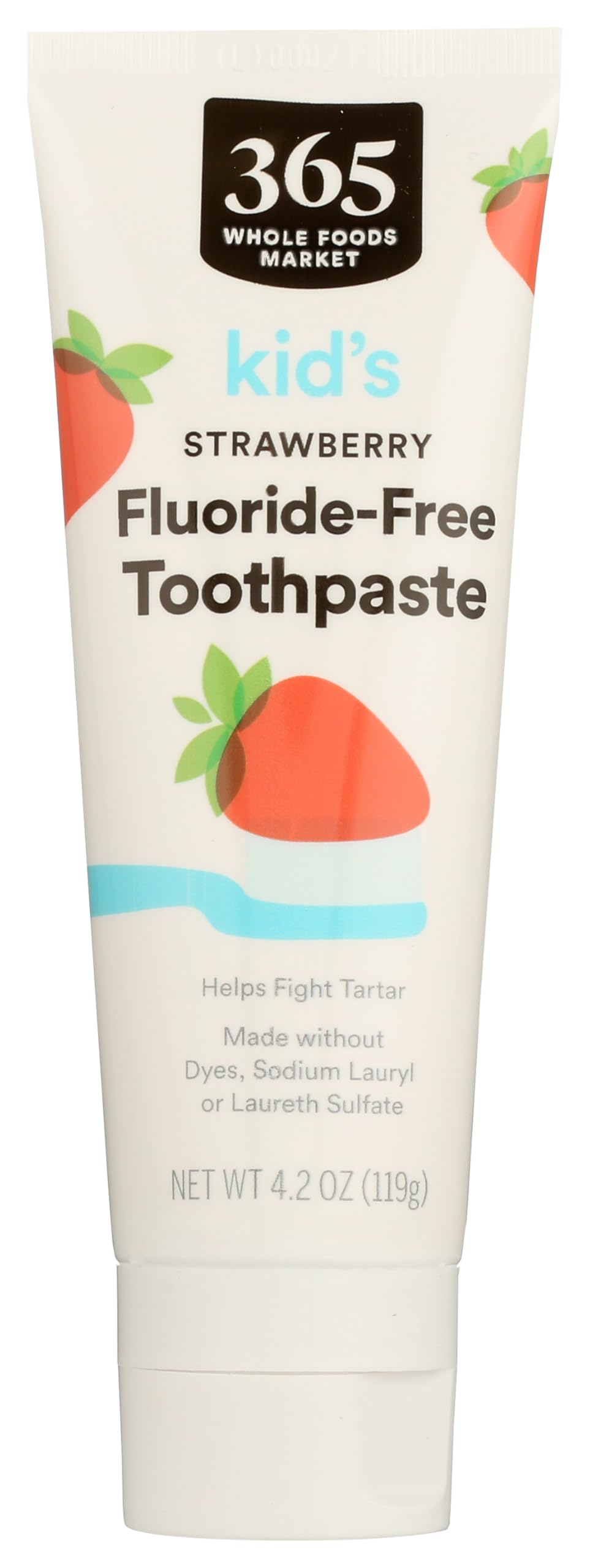 365 by Whole Foods Market, Kid's Fluoride-Free Toothpaste, - Product Imagery