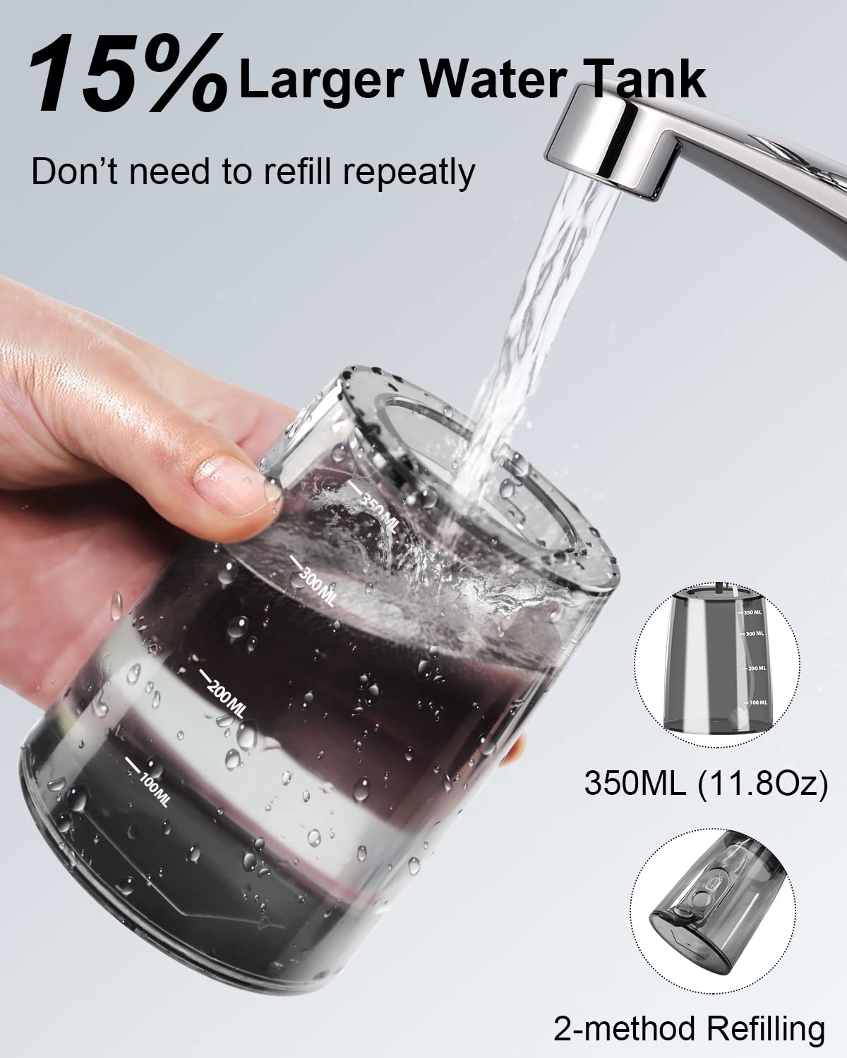 MySmile 350ML Cordless Water Dental Flosser for Teeth - MySmile Official Imagery - 4