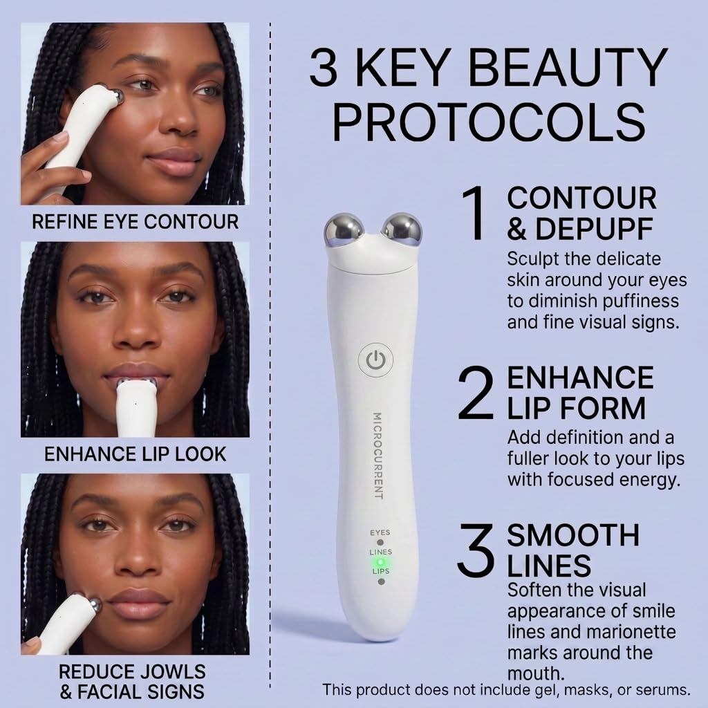 Microcurrent Facial Wand 3 Modes Portable Skin Care Device - AuthHair Official Imagery - 5