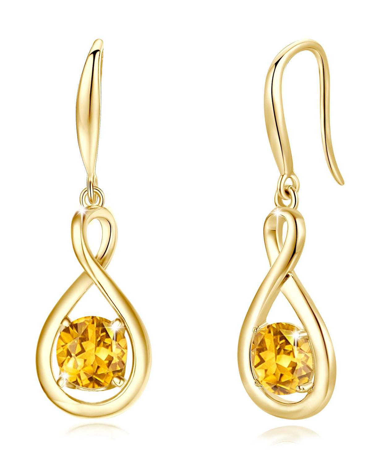 FANCIME Dangle Drop Earrings 925 Sterling Silver Dainty Infinity Jewelry – Sterling Silver