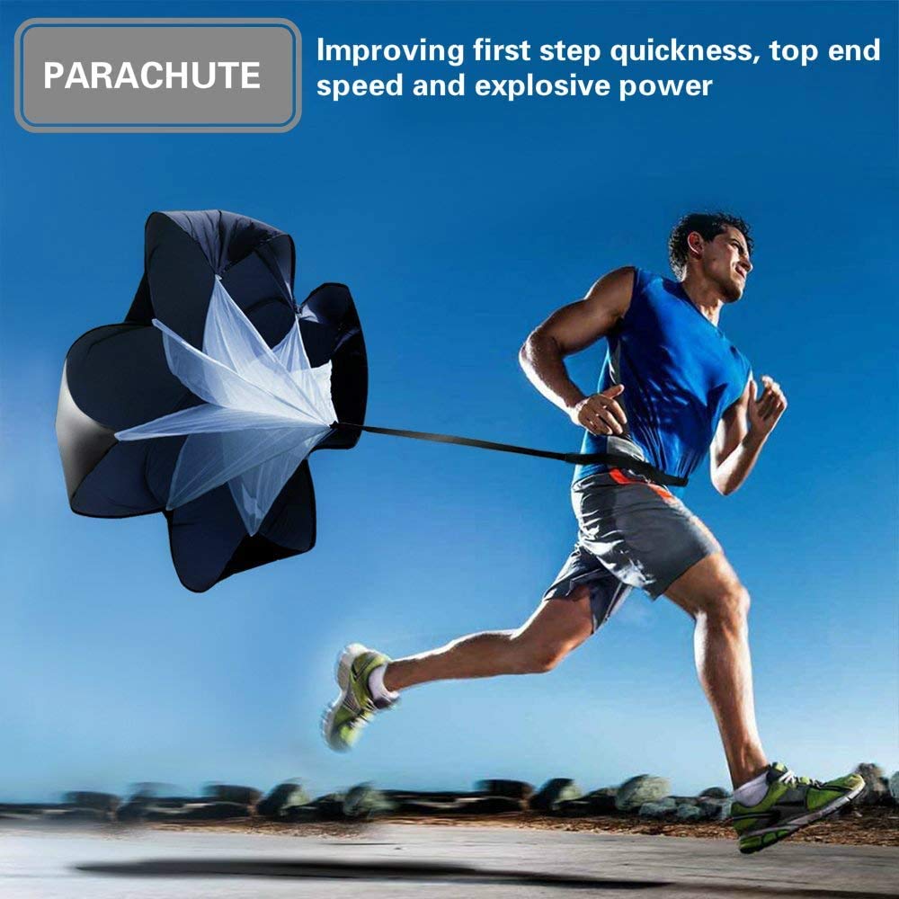 XINXIANG Agility Ladder, Speed Ladder, Speed Training Equipment Set, 20ft Agility Ladder, 12 Soccer Cones, Running Parac