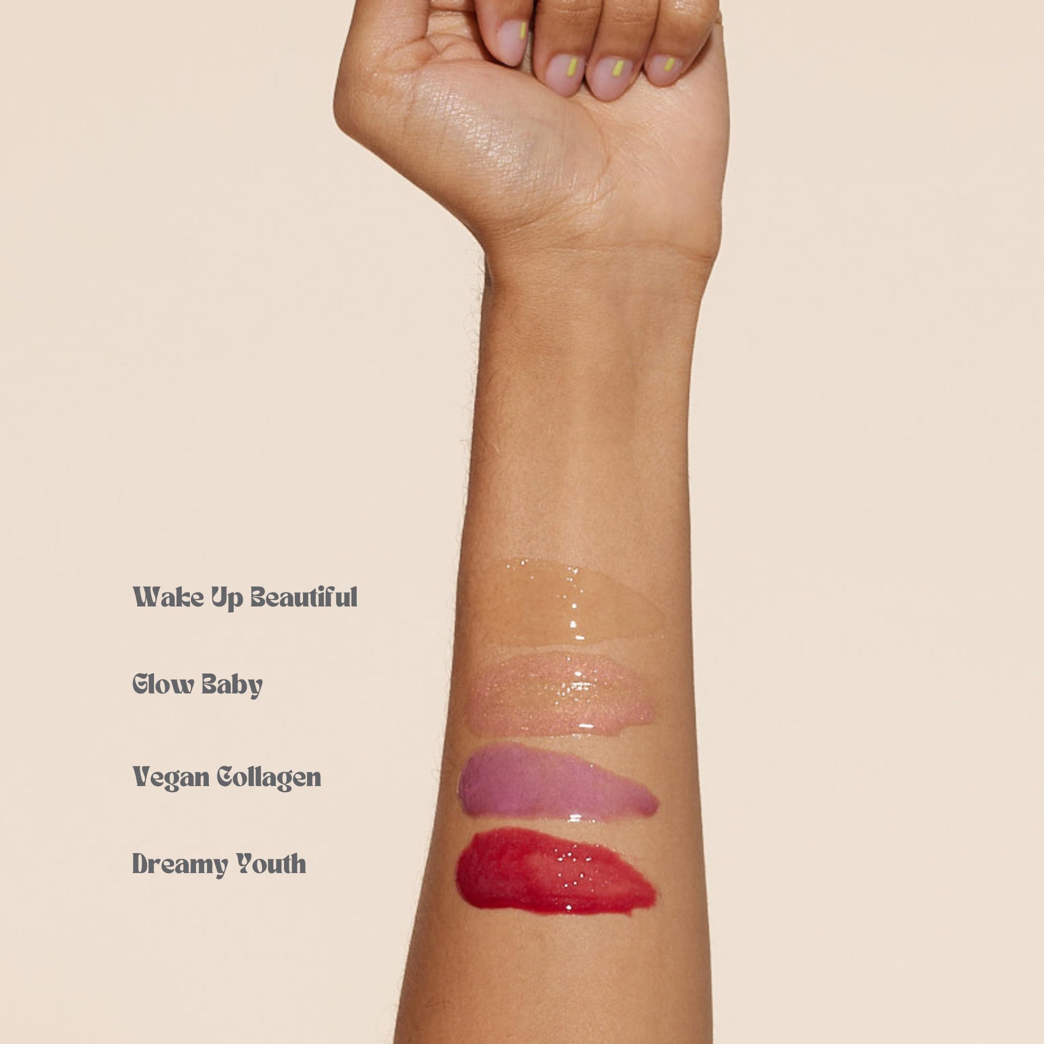 Pacifica complex lip balm trio with three vegan hydrating lip balms in colorful tubes, displayed in a natural setting.