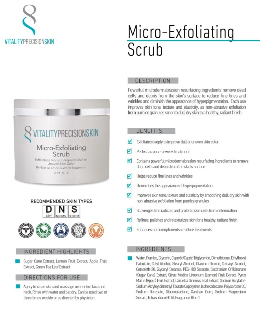 Precision Skin RX Vitality Precision Skin Micro-Exfoliating Scrub – product photo (Scrubs)