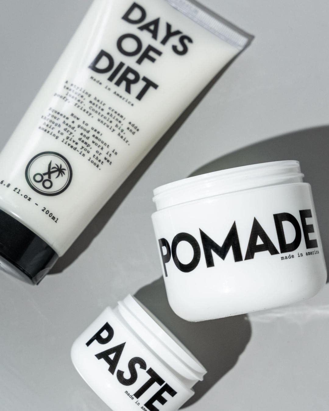 California Born Days of Dirt Hair Styling Cream for Dry, Fluffy, Frizzy, Clean Lived-in Look - Styling Cream for No-Hold