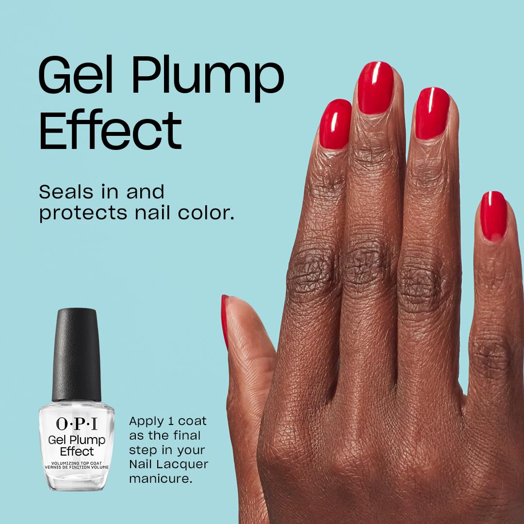 OPI Gel Plump Effect Top Coat | Gel Like Nail Polish Top Coat