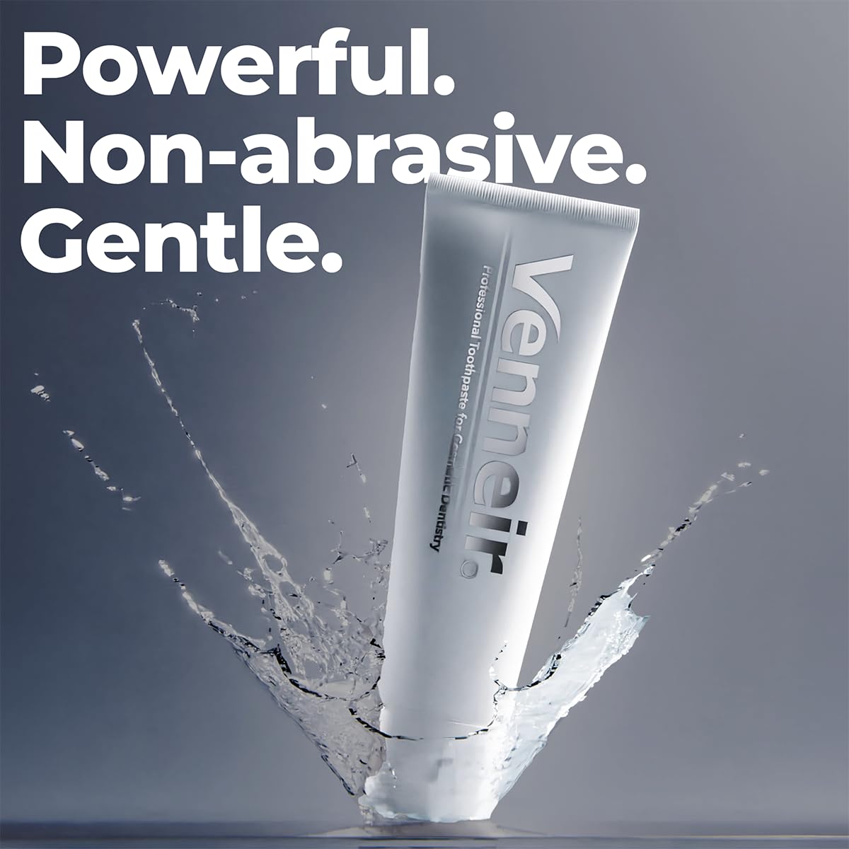Venneir® Professional Toothpaste for Veneers, Implants, Bondings, Crowns & Sensitive Teeth — Stain Removing, Whitening, Natural, SLS Free, Pro Enamel Repair