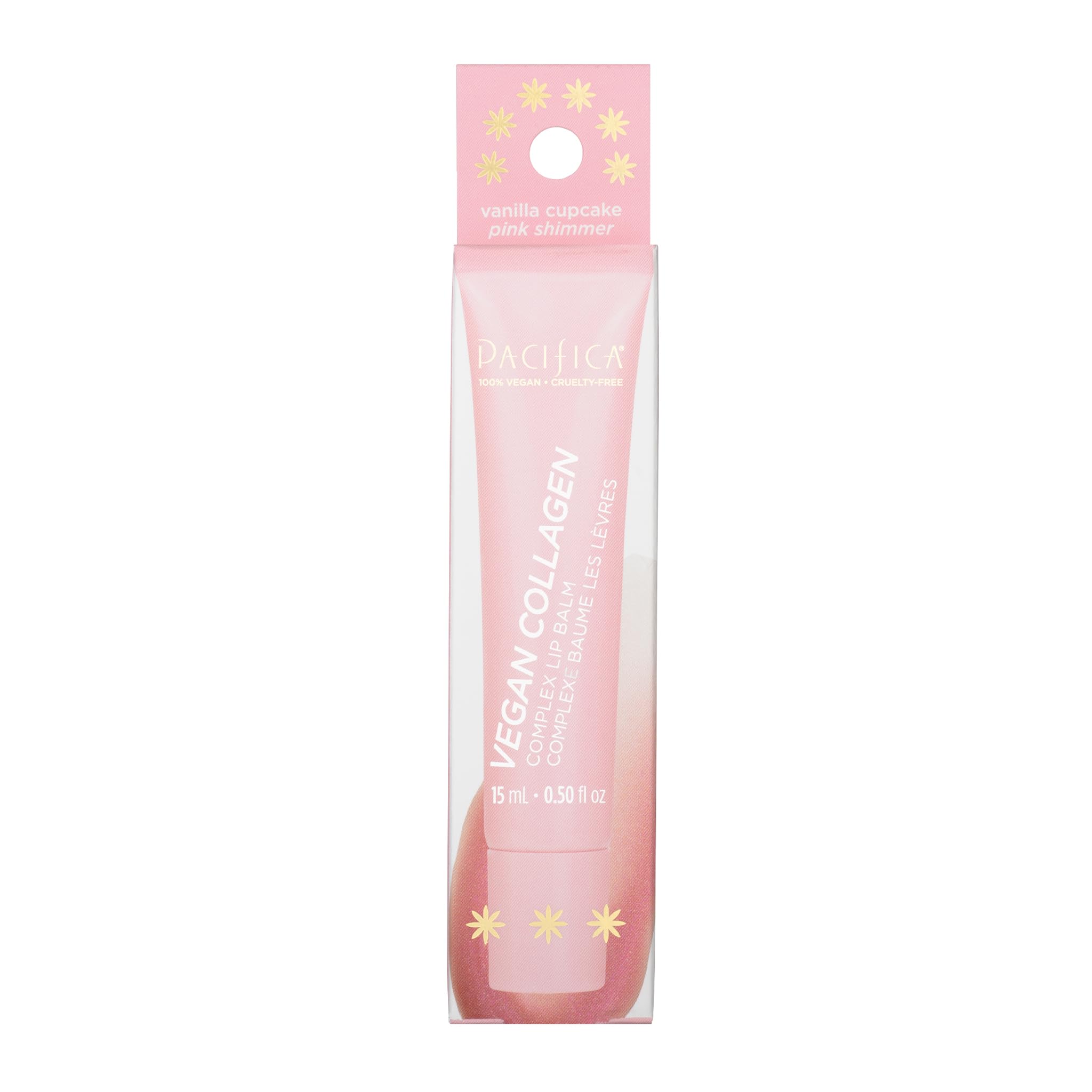 Pacifica Complex Lip Balm Trio, vegan hydrating lip balms with colorful packaging and natural ingredients.