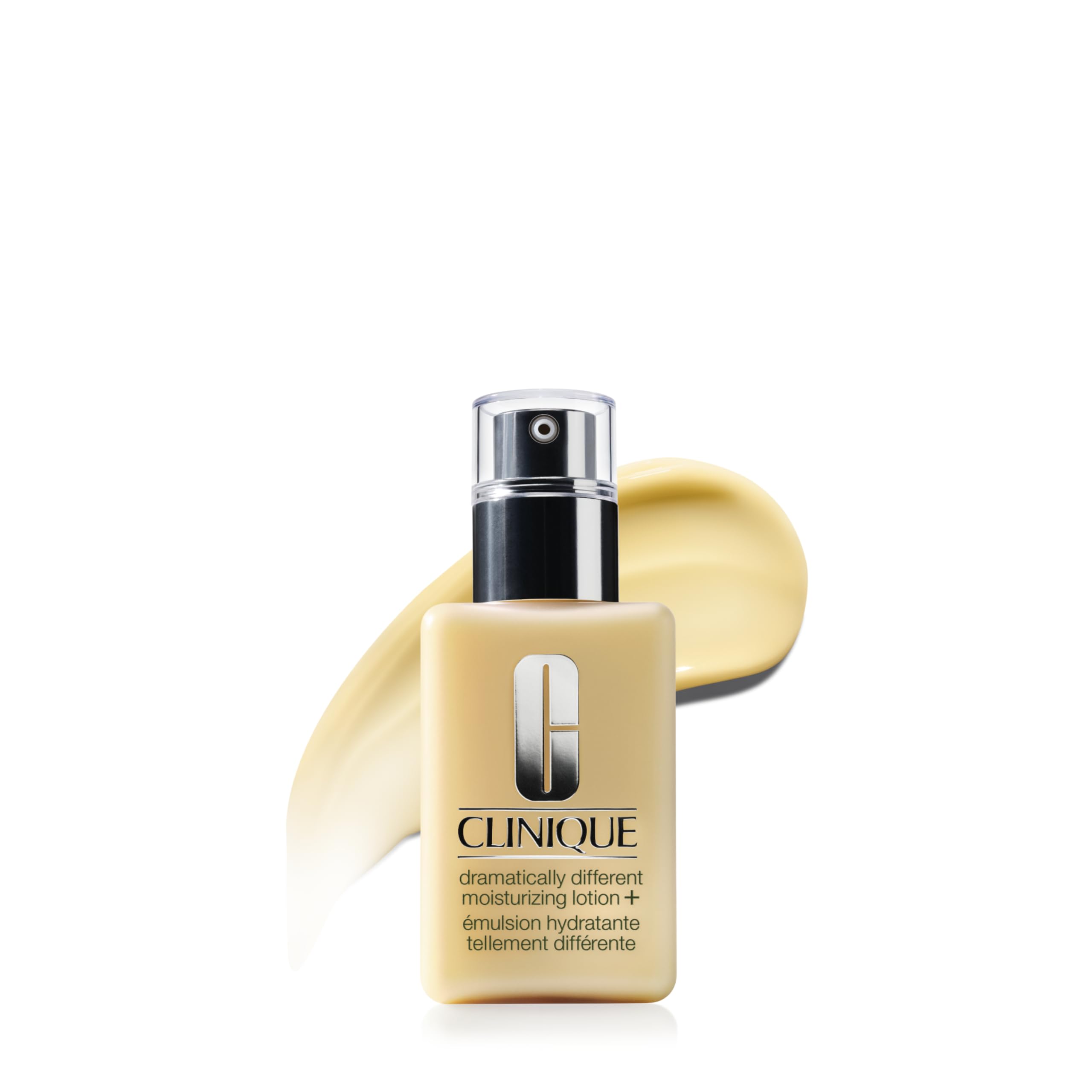 Clinique Dramatically Different Moisturizing Lotion+ in a 4.2 oz bottle, showing the skincare moisturizer product.