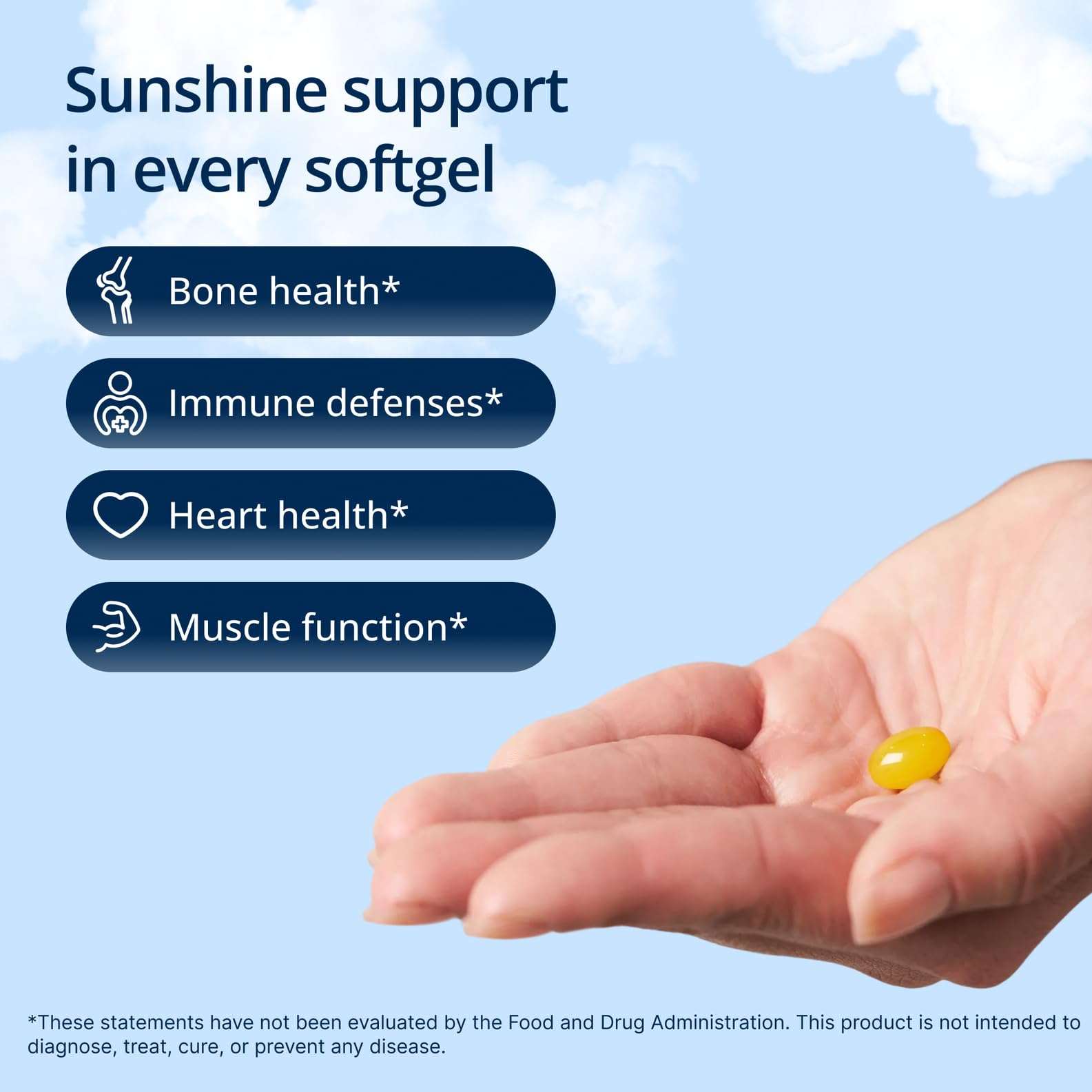 Metagenics Vitamin D3 K2 10000 IU MK-7 softgels, dietary vitamin supplement, close-up of the softgel bottle and capsules.