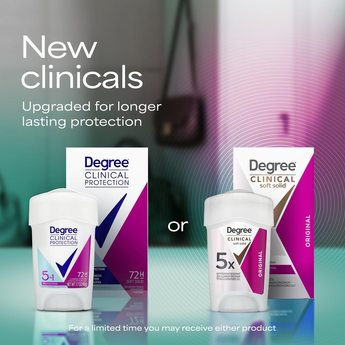 Degree Clinical Antiperspirant Deodorant Soft Solid, Original, 1.6 oz