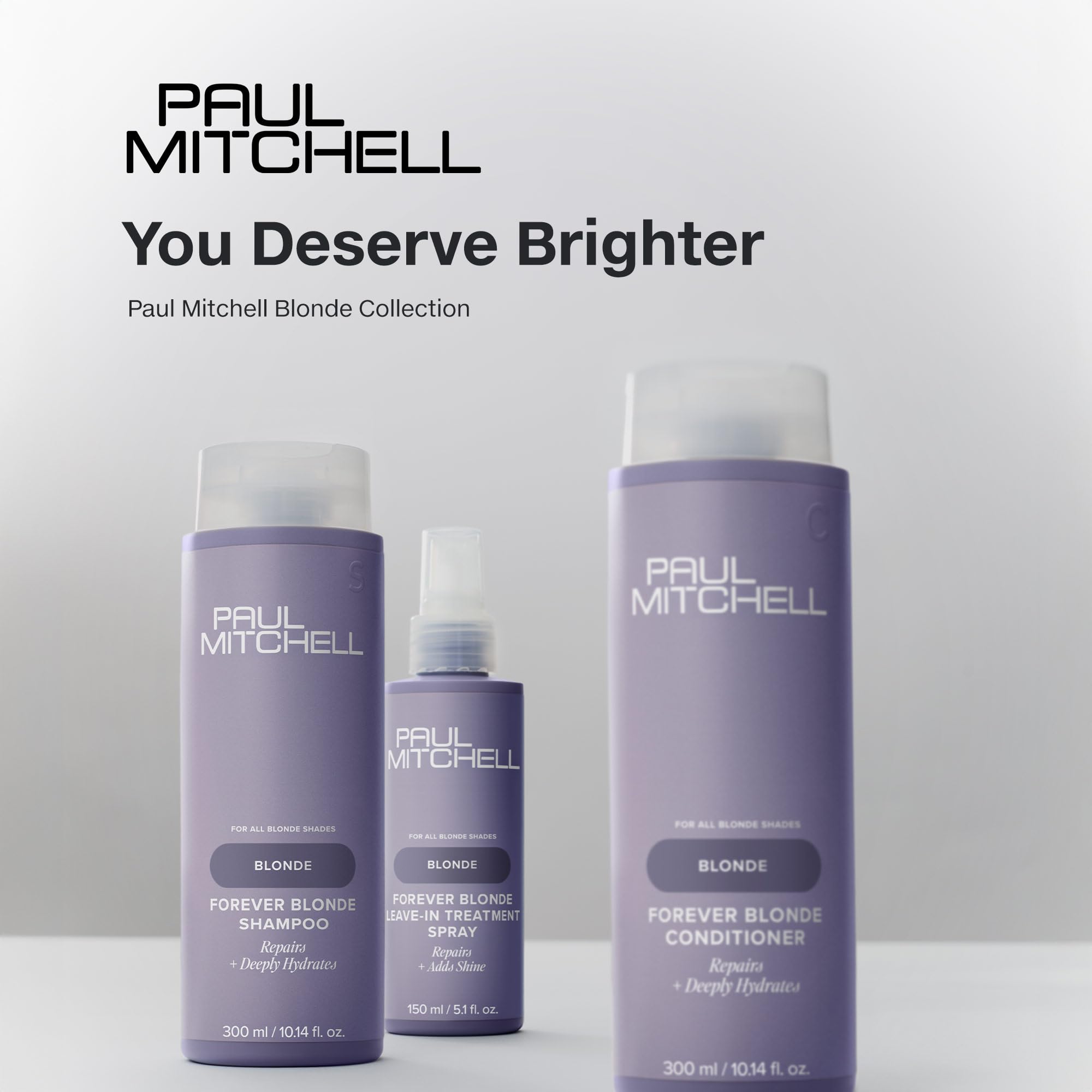 Paul Mitchell Forever Blonde Leave-In Treatment Spray, Repairs + Adds Shine, Ideal For Bleached + Lightened Hair, 5.1 fl. oz