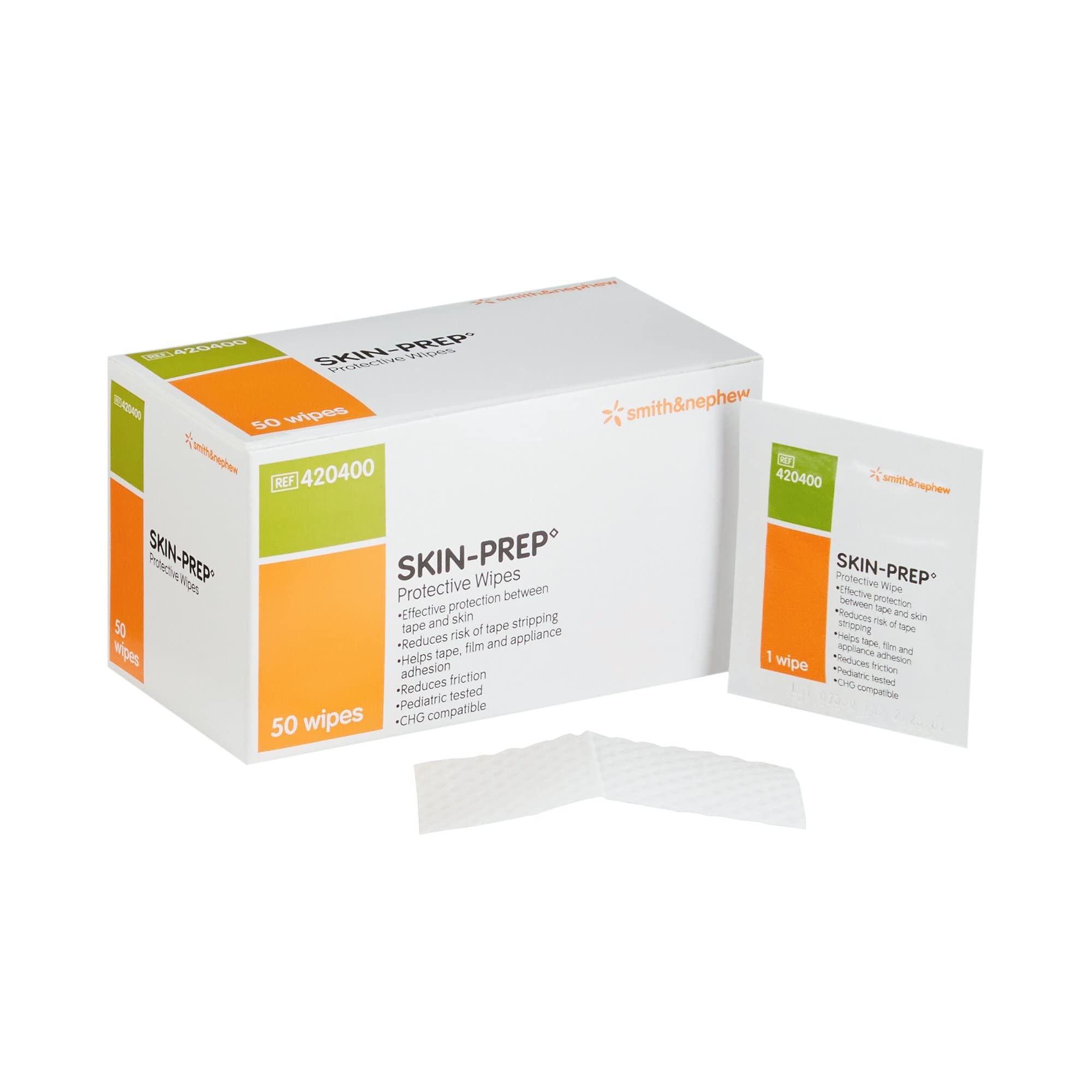 Skin-Prep Skin Barrier Wipe Sterile NonWoven Gauze 420400 1 - Product Imagery