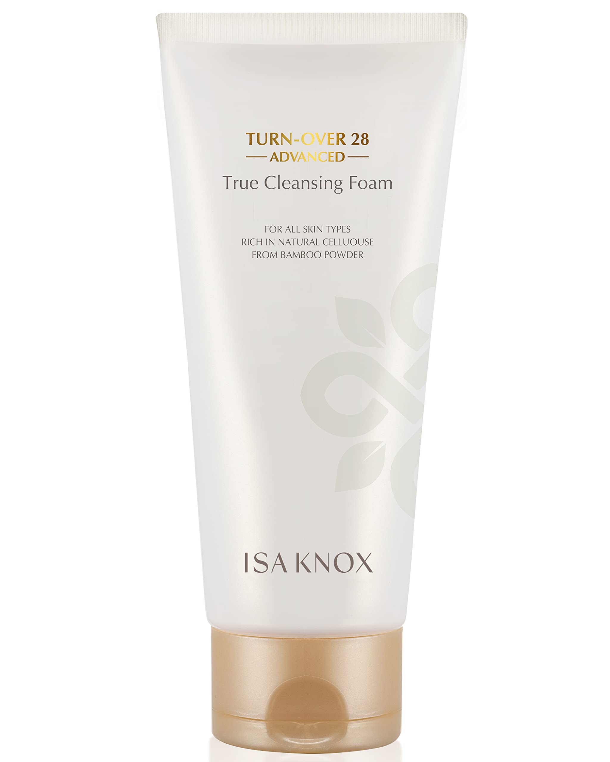 Isa Knox True Foaming Facial Cleanser with pomegranate vinegar and bamboo cellulose, a gentle Korean skincare bubble foam face wash.