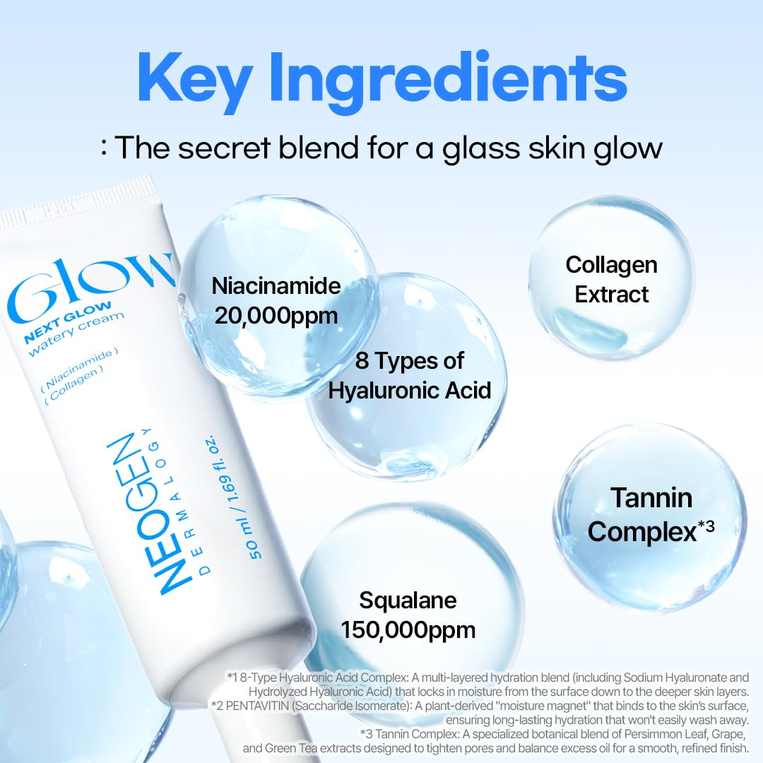 DERMALOGY by NEOGENLAB NEOGEN Dermalogy Next Glow Watery Cream 1.69 fl.oz (50ml) – close-up detail