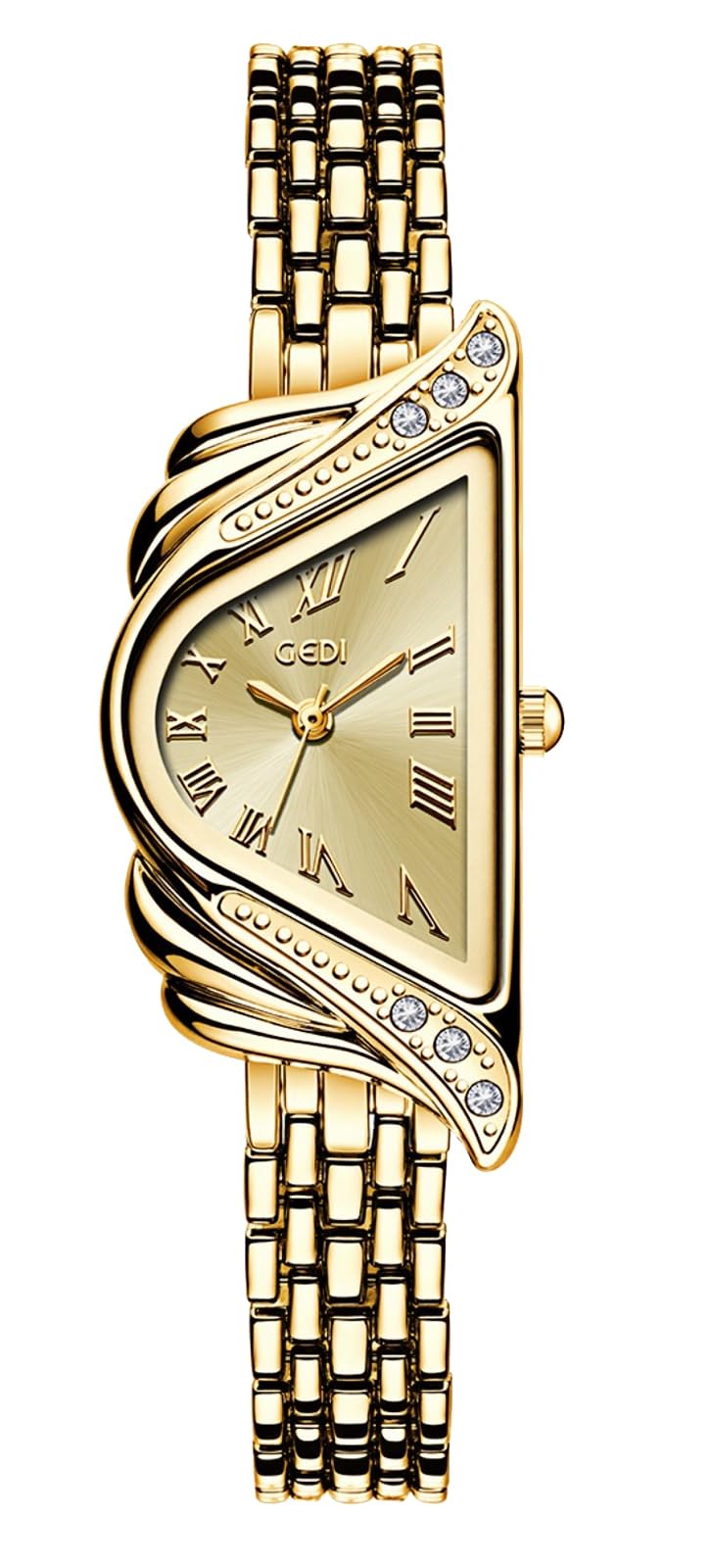 Gosasa Unique Triangle Watch for Women, Dainty Bracelet Quartz Dress Watch – product photo (Wrist Watches)