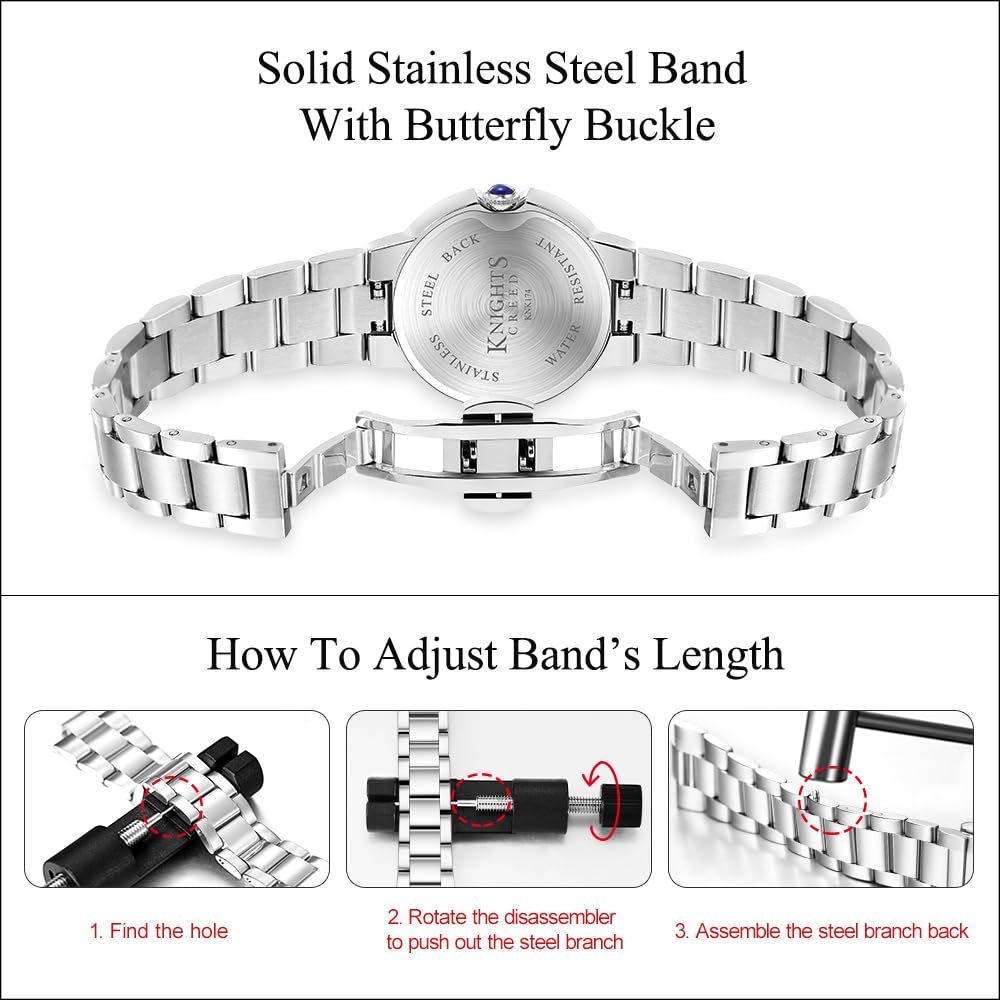 KNISKRED Classic Vintage Watch for Women Roman Numerals – packaging and label