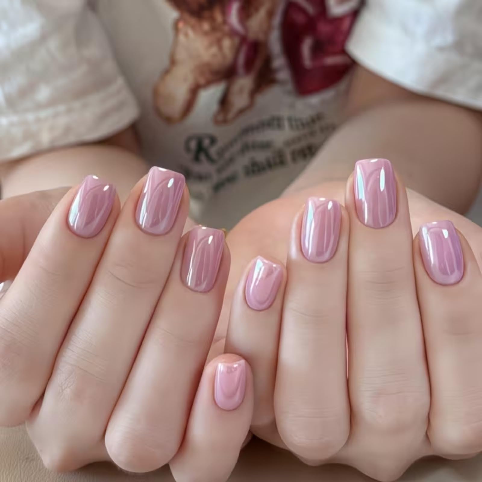 Glitter Aurora Cat Eye Gel Polish, Magnetic Gel Nail Polish with Jelly Nude Base, Shimmer Reflective Nail Art Gel, Iridescent Cat Eye Effect for DIY Manicure and Home Nail Design (1)