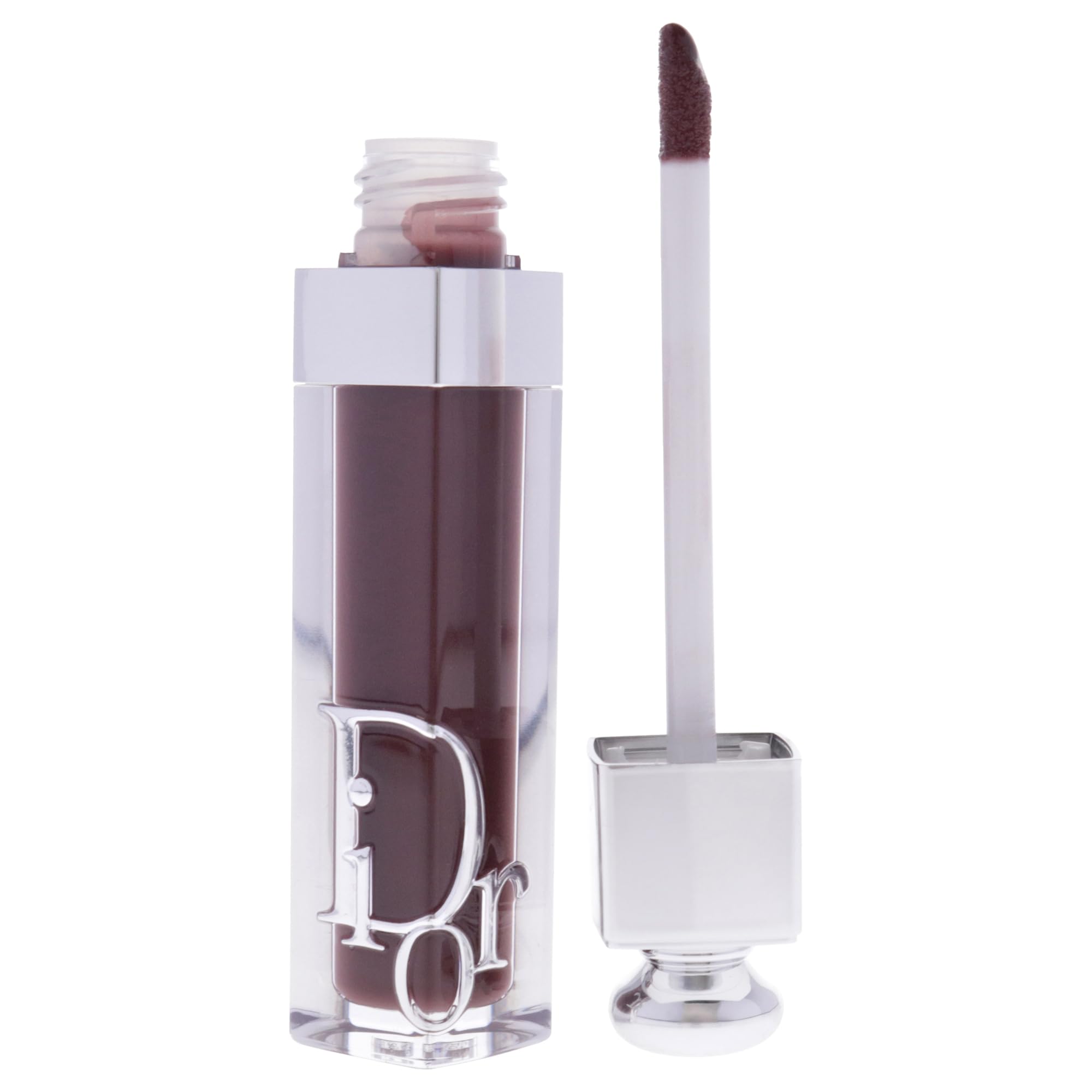 Dior Addict Lip Maximizer 020 Mahogany lip color in 0.2 oz tube, showcasing glossy mahogany shade and sleek packaging.