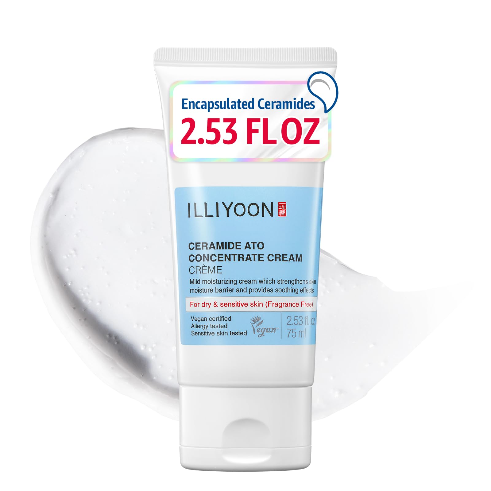 Illiyoon Ceramide Ato Concentrate Cream | Moisturizer for Dry & - Product Imagery