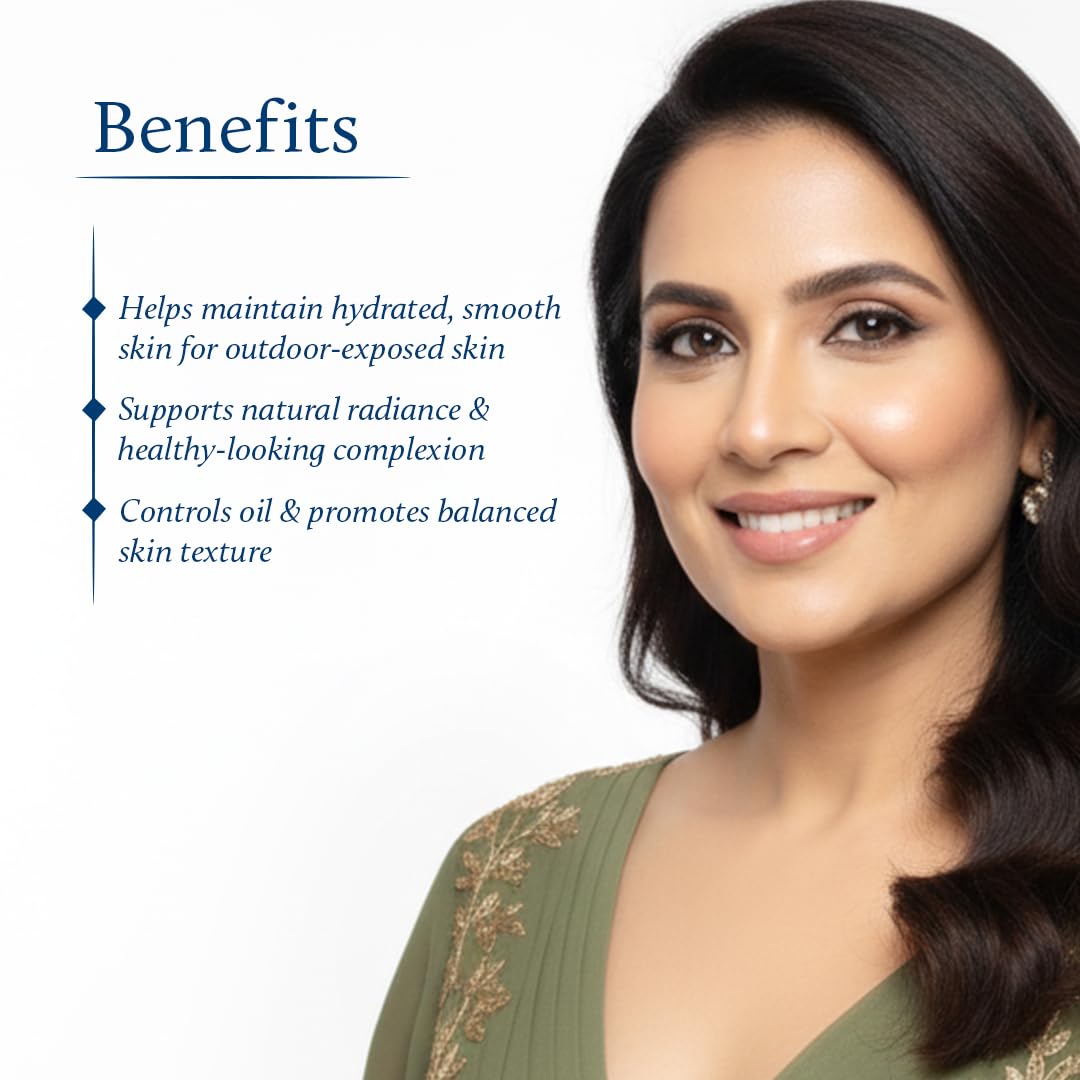 Blue Nectar Eladi Outdoor Face Cream for Women | Ayurveda Face Moisturizer – close-up detail
