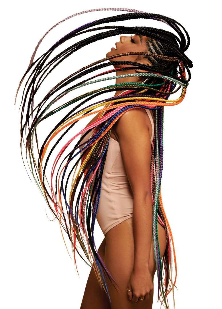 Outre X-Pression Braid Pre Stretched Braid 42" 3X (3 Pack, 2T1B/27) – packaging and label