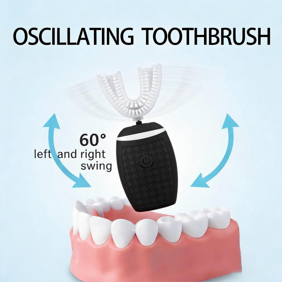 U Shaped Oscillating Ultrasonic Electric Toothbrush for - Magentak Official Imagery - 3