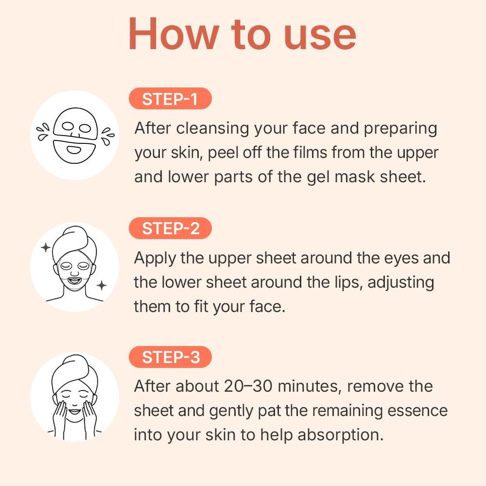 CENTELLIAN 24 Madeca Lab PDRN Firming Glow Korean Hydrogel Face Mask – back view and specifications