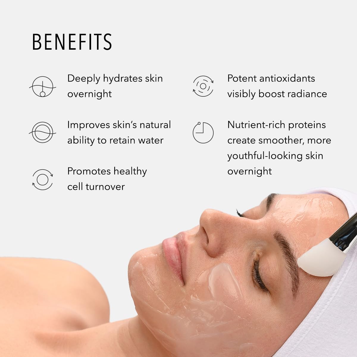 HydroPeptide Hydro-Lock Overnight Hydrating Sleep Mask, Face, 2.5 oz – close-up detail