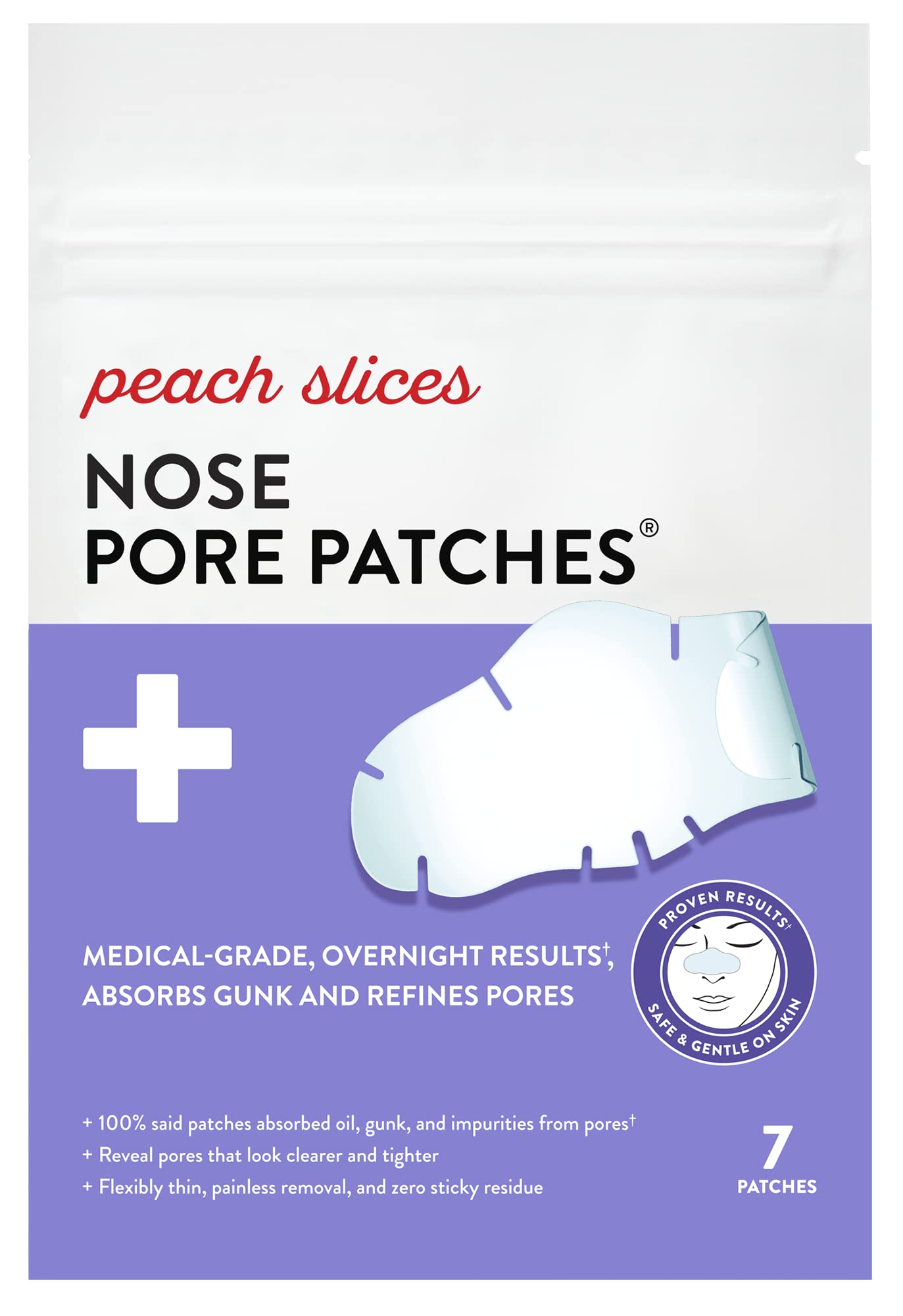 Peach Slices - Nose Pore Patches (7 ct) - Overnight Blackhead - Product Imagery