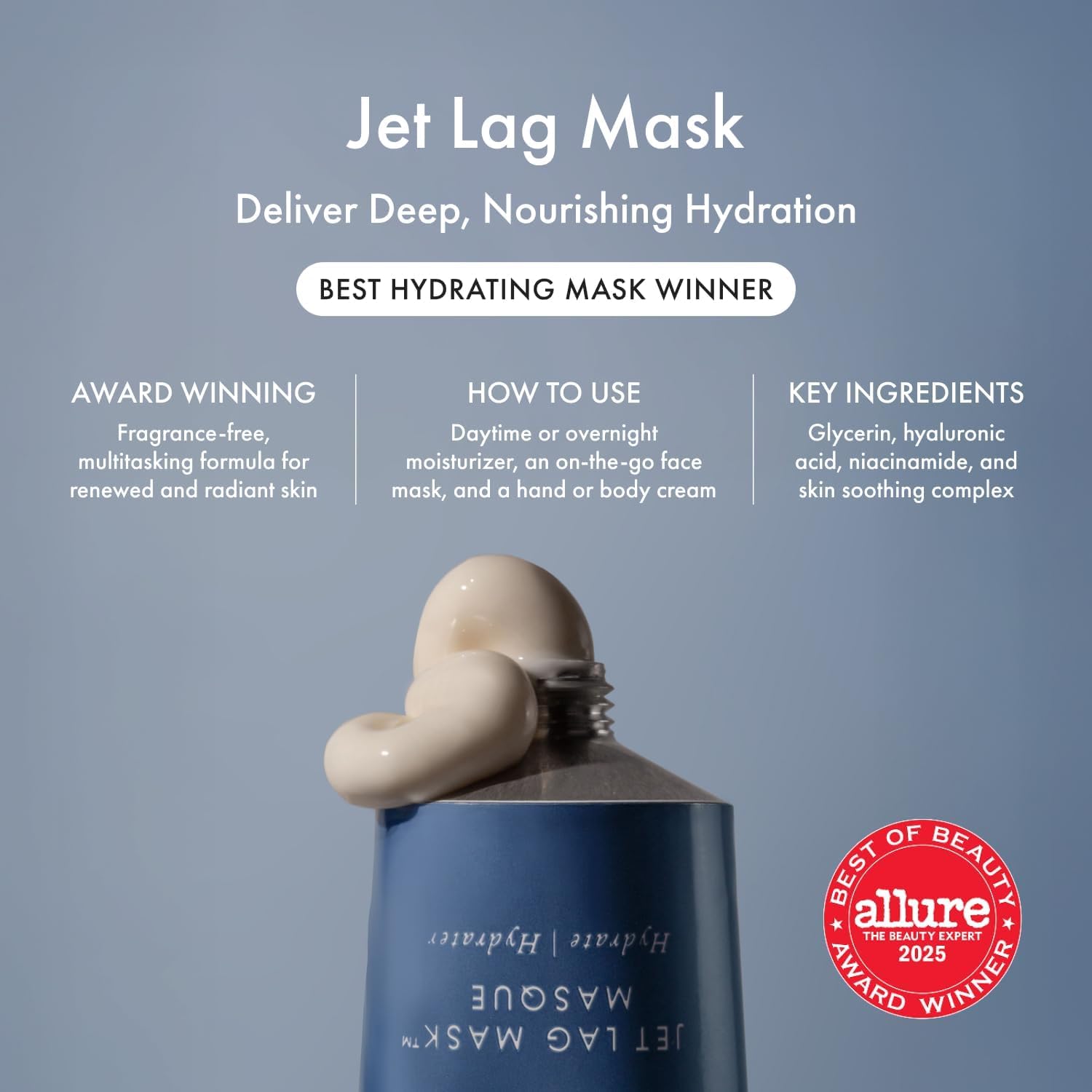 Summer Fridays Hydration Trio - Travel Size Jet Lag Mask + Full Size Lip Butter Balm Duo in Hot Chocolate + Toasted Marshmallow - Skin Care Set for Hydrated Complexion + Glossy, Soft Lips (3 Count)
