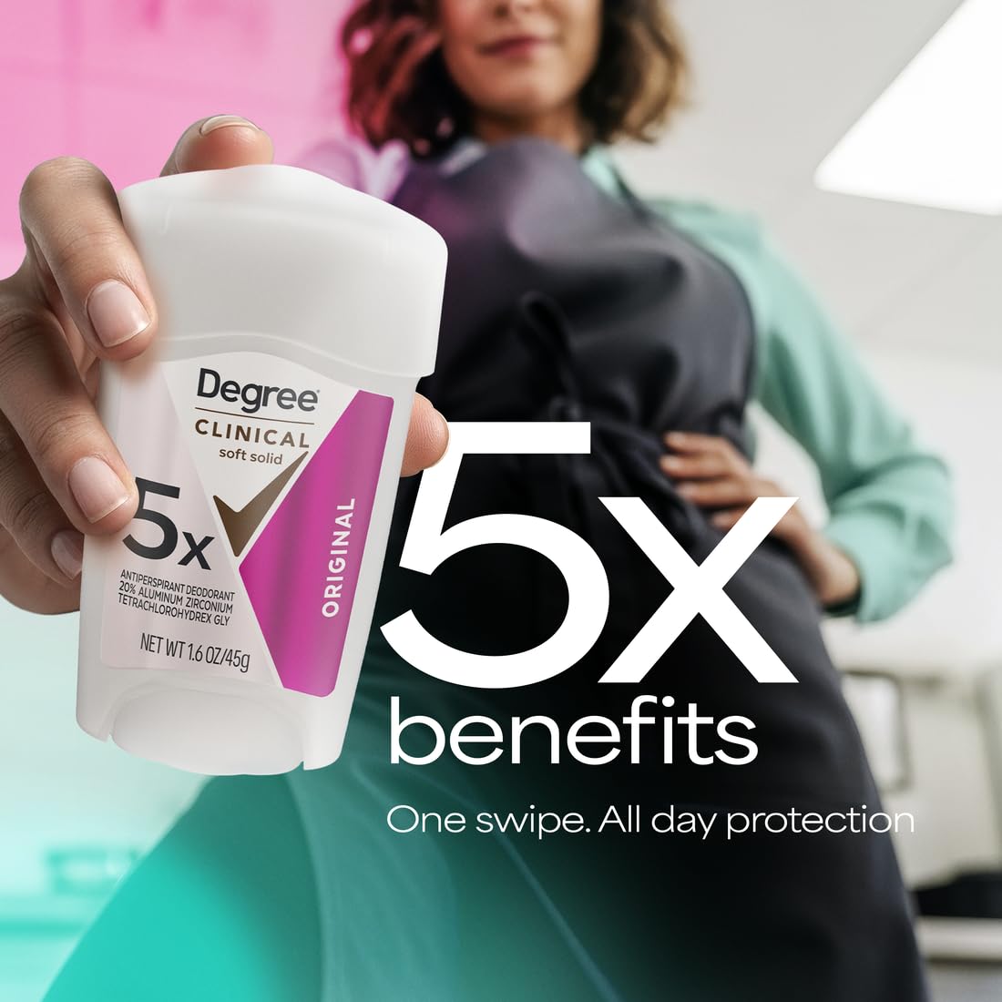 Degree Clinical Antiperspirant Deodorant Soft Solid, Original, 1.6 oz