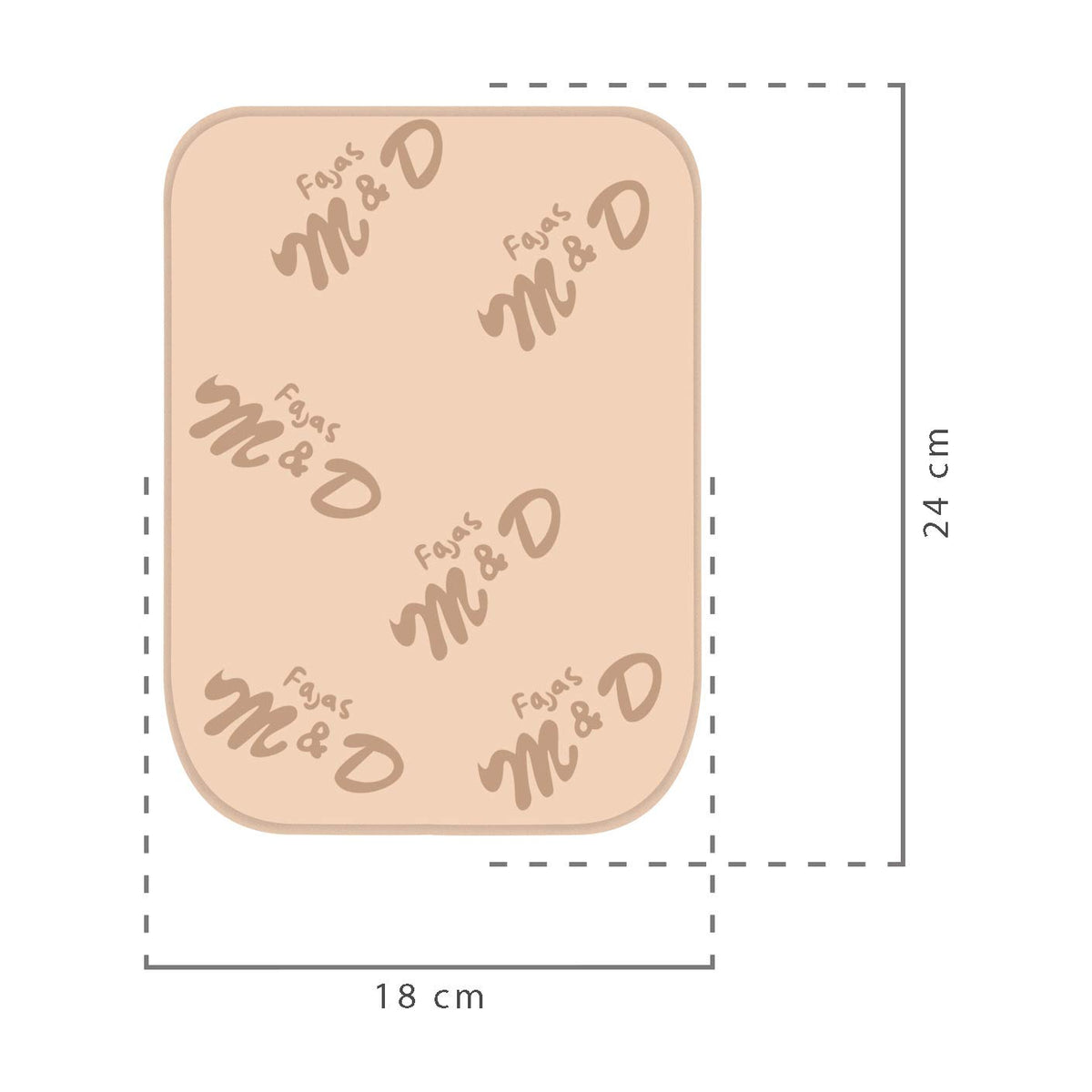 M&D Ab Board Post Surgery Liposuction Lipo Foam Tummy Tuck Tabla Abdominal – packaging and label