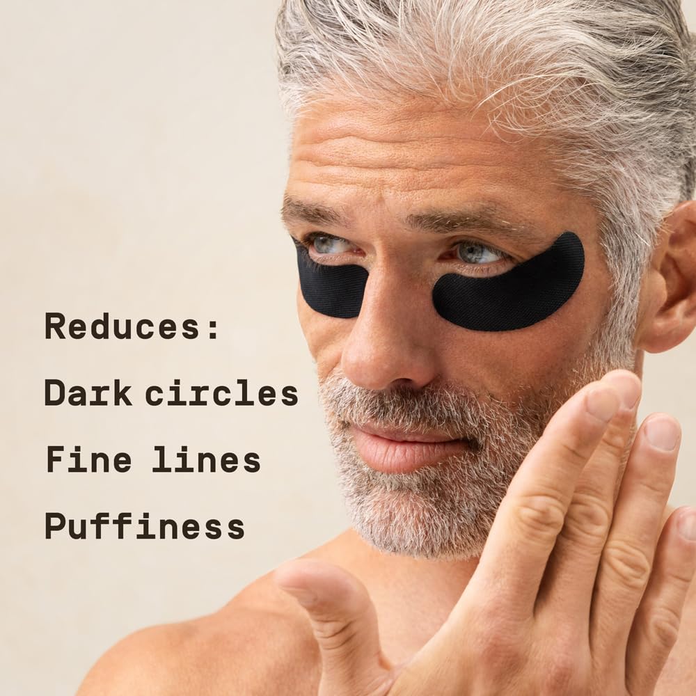 PAPATUI by Dwayne Johnson Fast-Acting Under Eye Patches for Men 6 Ct (2pk) – back view and specifications