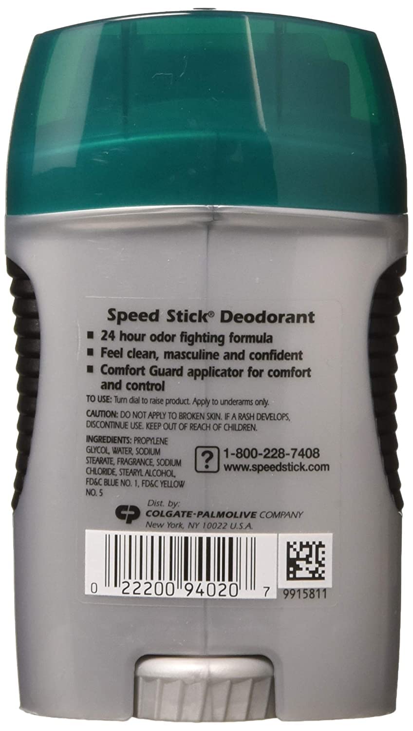 Mennen Speed Stick Regular body deodorant stick, 1.8 oz, in a pack of three, with a white and blue packaging design.