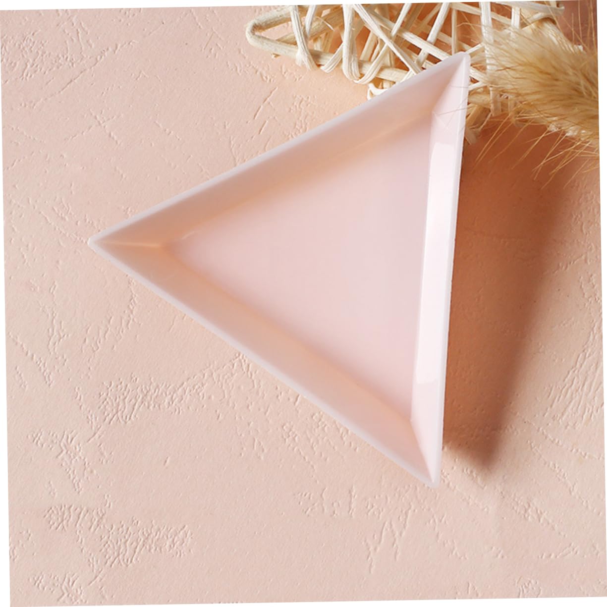 WOONEKY 80pcs Manicure Tools Triangular Storage Trays Nail Jewelry Tray Large Capacity for Nail Technician
