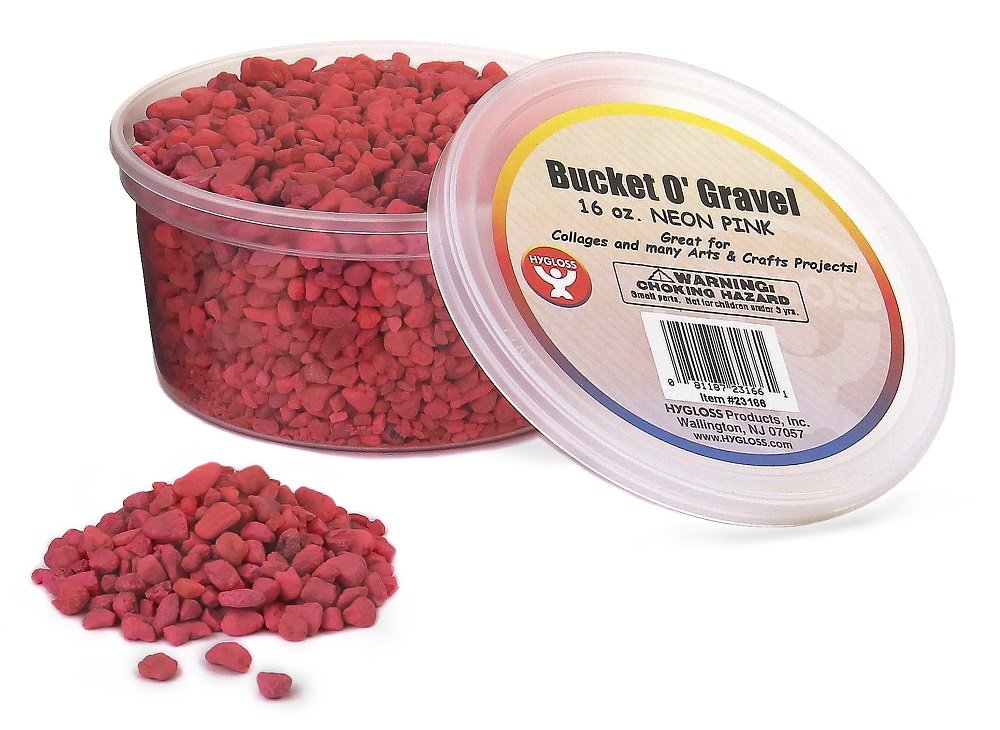 Hygloss Products Craft Rocks, Mini Stones for Art Projects - Bag O' Gravel, Blue, 5 lb
